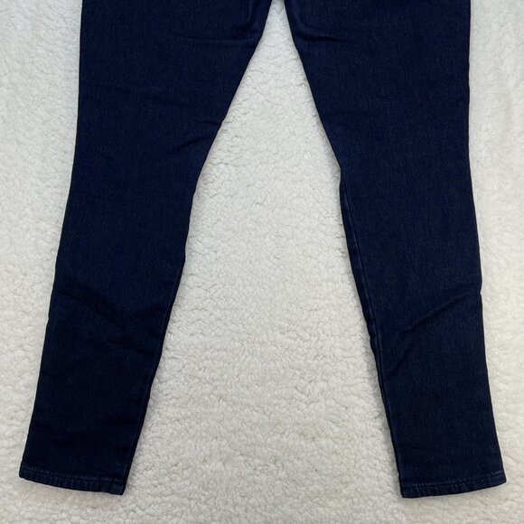 Diamante Jeans Womens Size 11 Blue Ankle Length Mid Rise Dark Wash Denim 29x26 - Picture 5 of 11